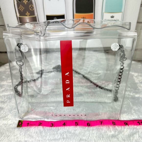 PRADA beauty line CLEAR crossbody bag for game day events with fragrances - Picture 7 of 9
